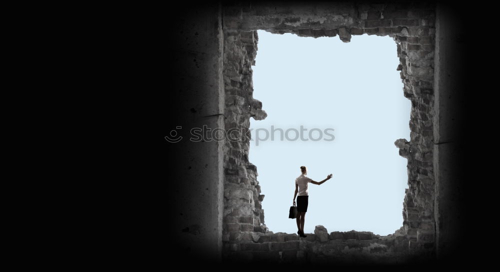 Similar – Image, Stock Photo walking on broken glass