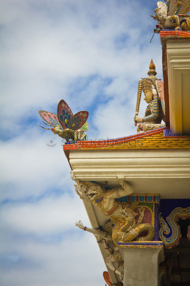 Similar – Image, Stock Photo The roof of buddhist temple