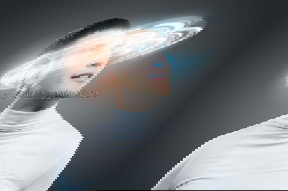 Similar – Image, Stock Photo Machine grooming male head