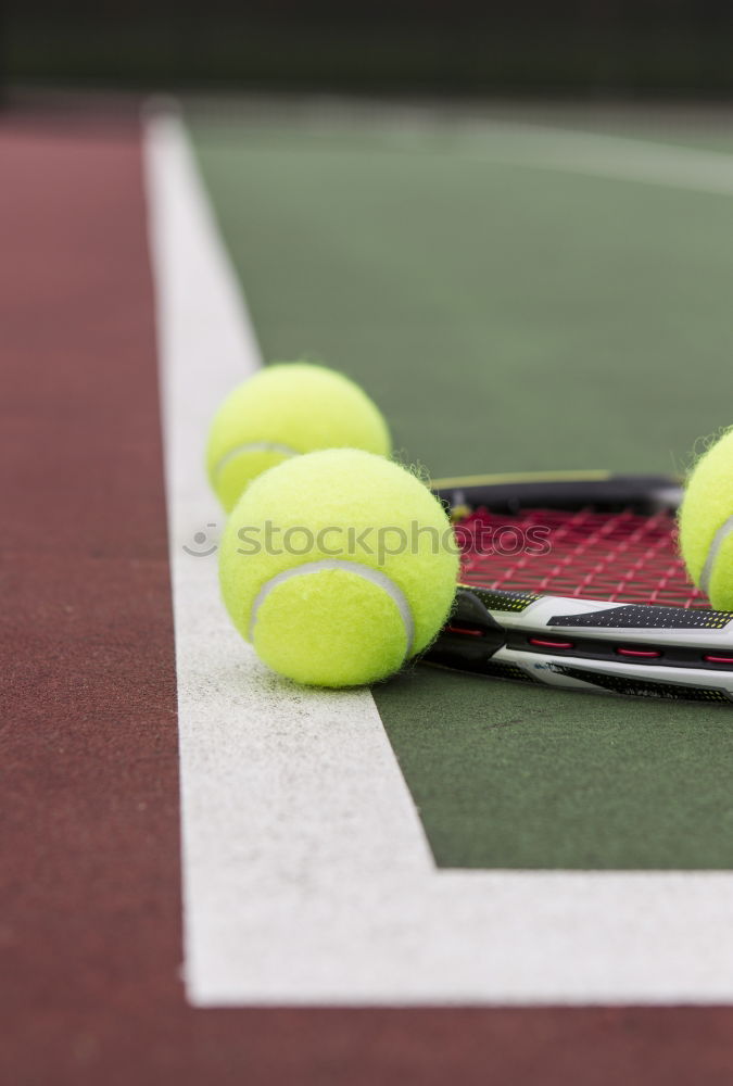 Similar – Padel blade racket resting on the net