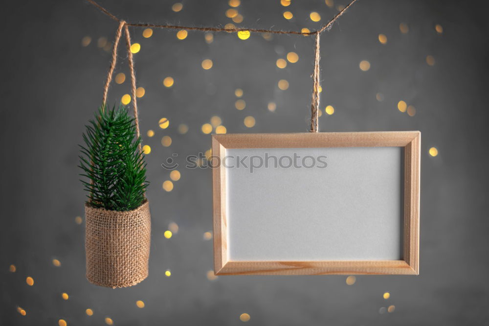 Similar – Image, Stock Photo empty picture frame on a gray wooden surface