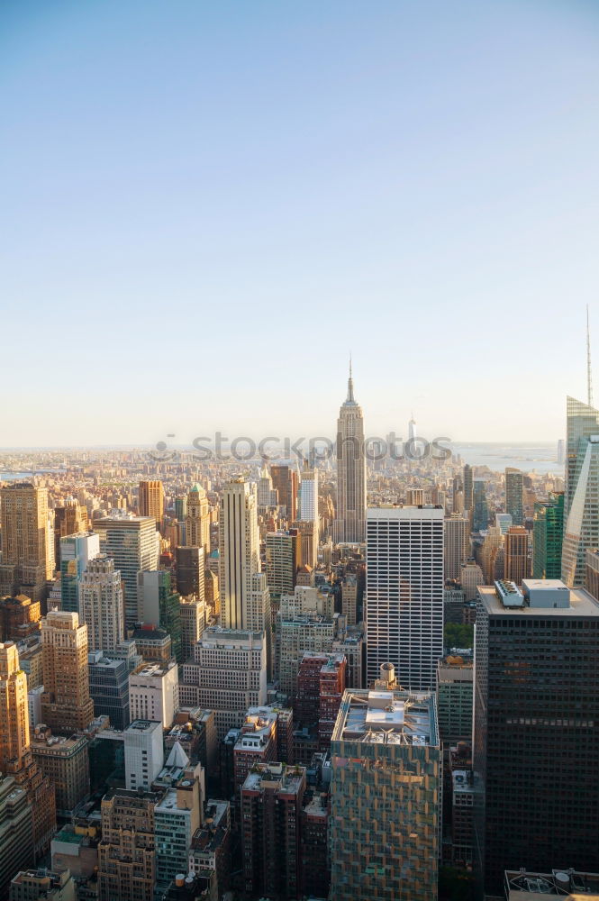 View from Rockefeller Center to Central Park, New York City