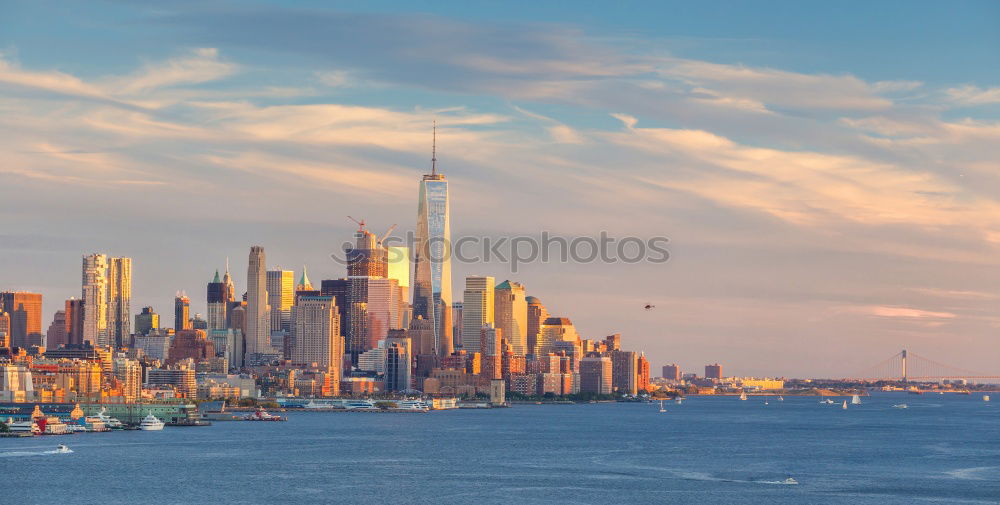 Similar – WTC 1 in New York with skyline