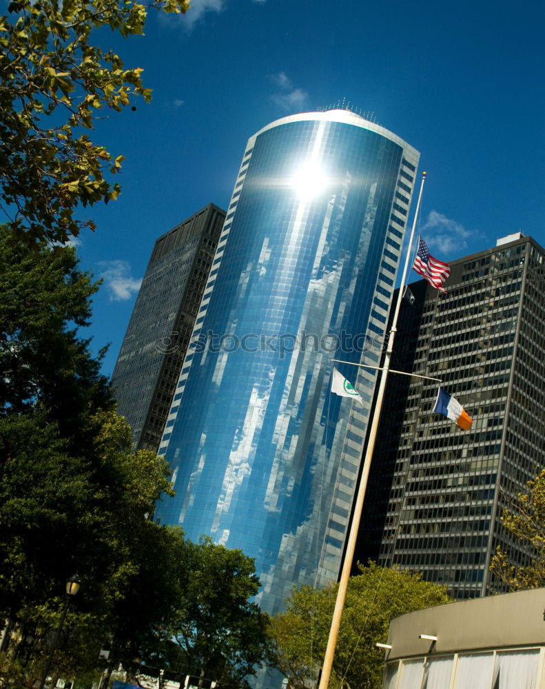 Similar – Spiegelbild Wolken Gebäude