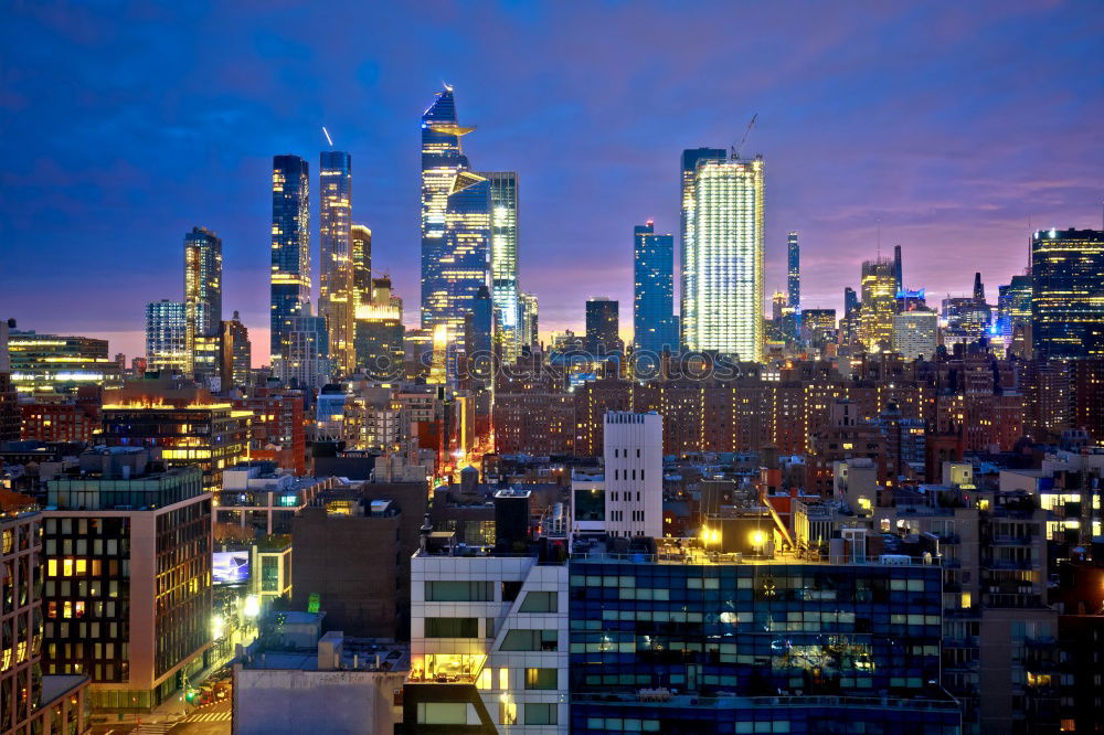 Similar – Downtown Manhattan from Empire State Building at night II