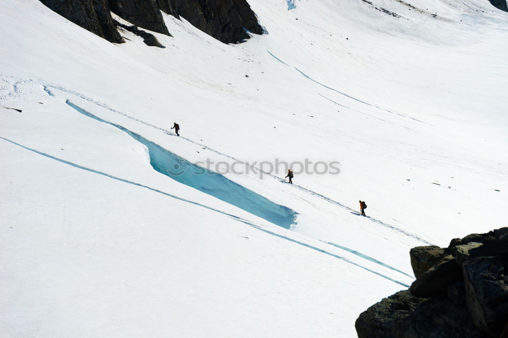 Image, Stock Photo way home Mountaineering