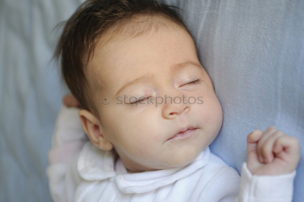 Newborn baby girl sleeping