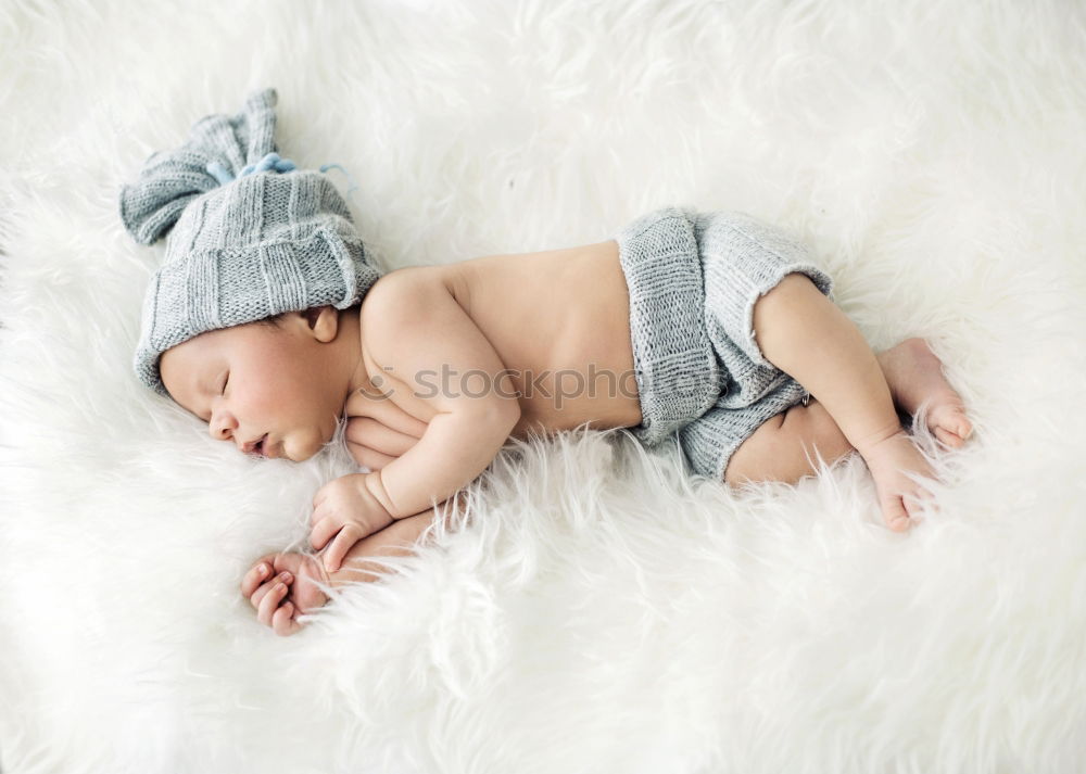 Similar – Image, Stock Photo Portrait of a newborn baby sleeping