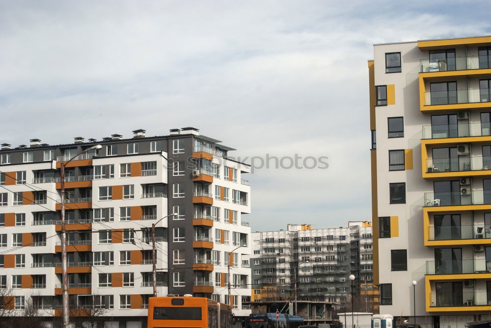 Similar – Image, Stock Photo one block Winter Erfurt