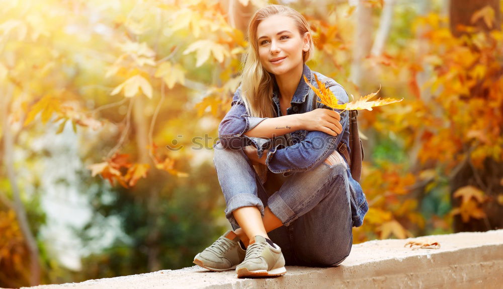 Similar – Image, Stock Photo Smiling young woman using a camera to take photo.