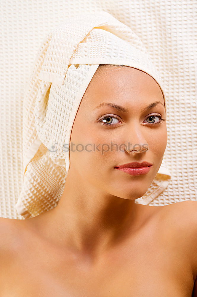 Similar – Image, Stock Photo Woman laughs. Happy