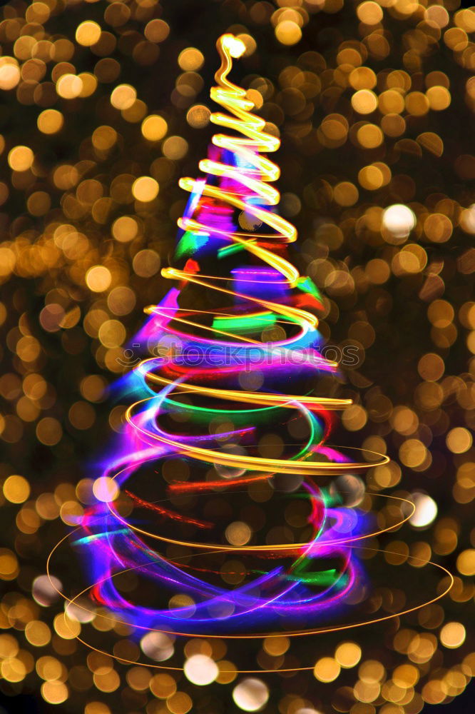 Similar – Foto Bild Weihnachtsbaum in der Nacht