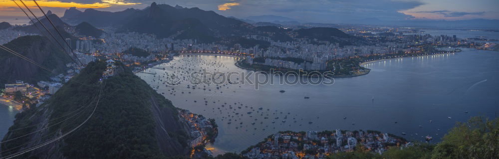 Similar – Image, Stock Photo Panoramic view of Rio de Janeiro at sunset, Brazil