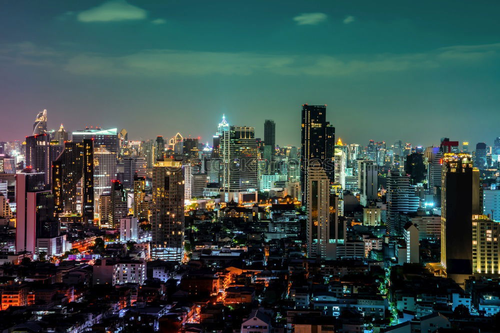 Similar – Image, Stock Photo Skyline of Havana at night with palm tree