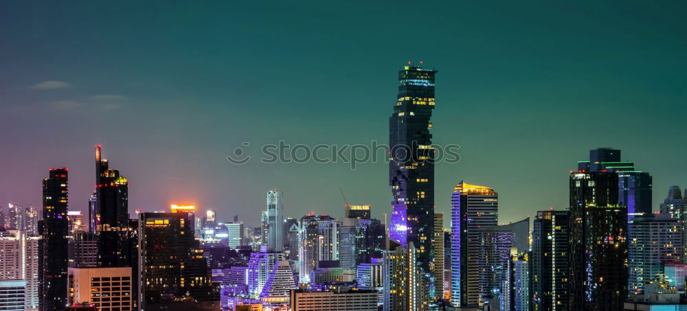 Similar – Dubai skyline aerial view