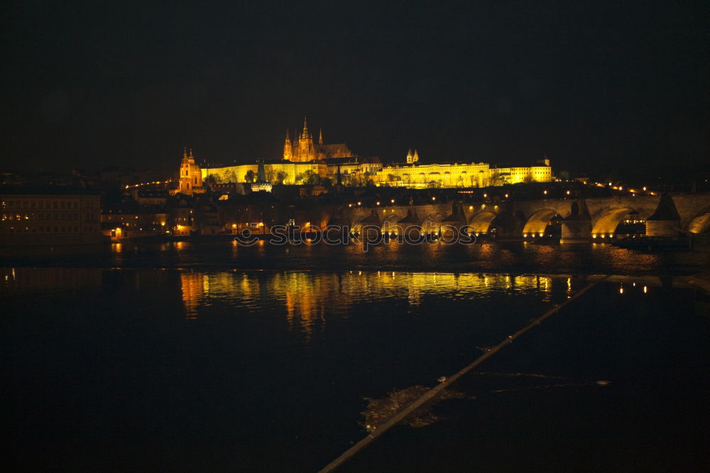 Similar – Prag bei Nacht Fluss