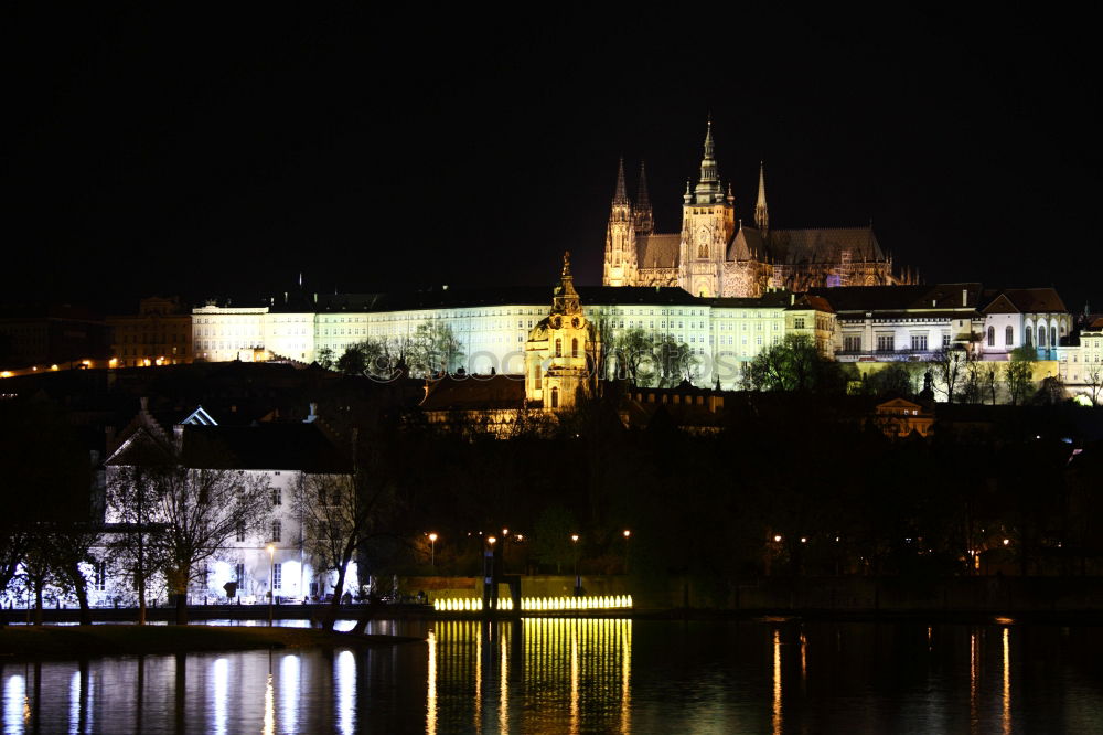 Similar – Prag bei Nacht Fluss