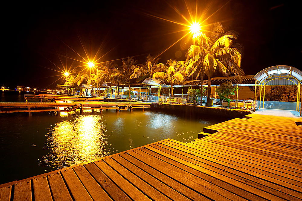 Similar – Image, Stock Photo street Night Long exposure