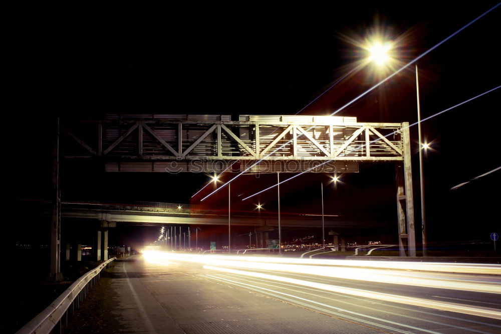 Image, Stock Photo Illuminated Deutzer Bridge in Cologne