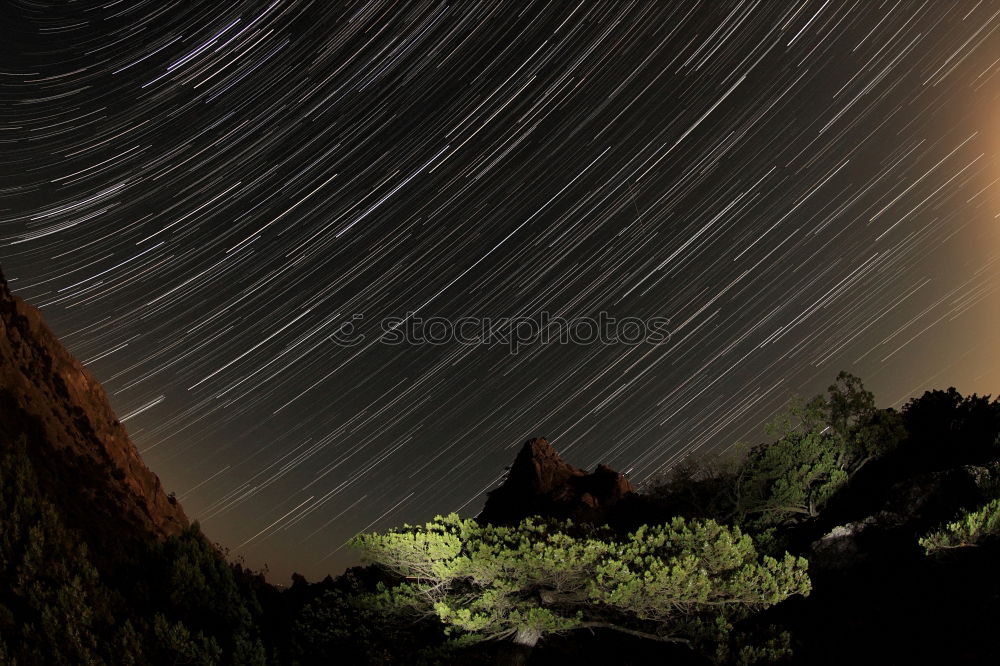 Similar – Star trails above the Three Peaks