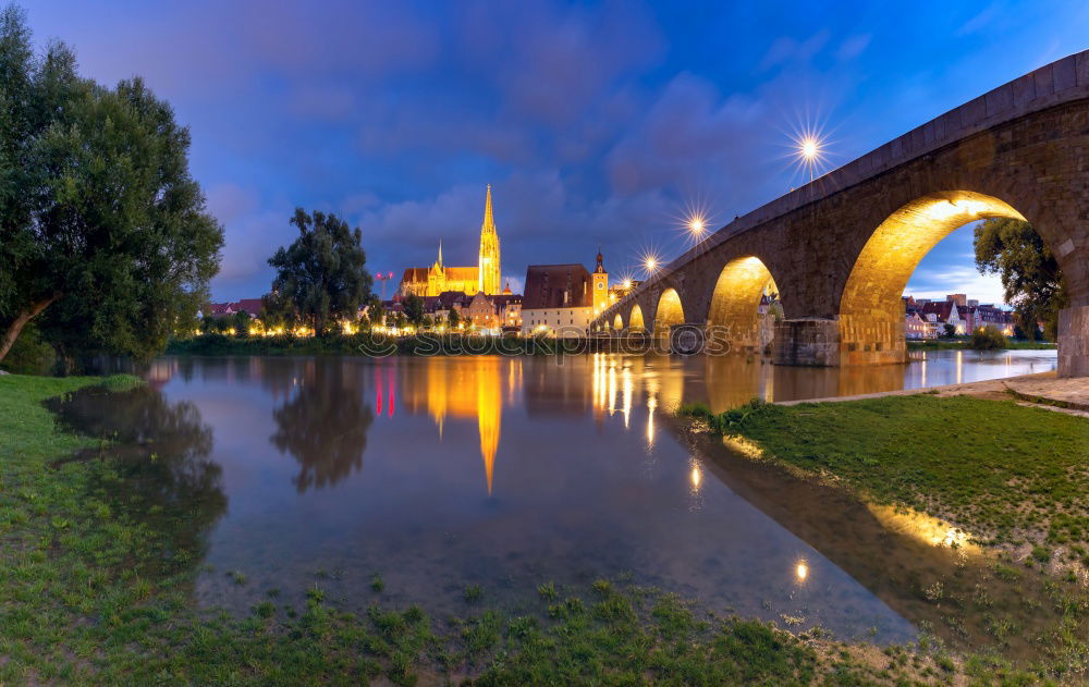 Similar – Foto Bild Würzburg bei Nacht dunkel