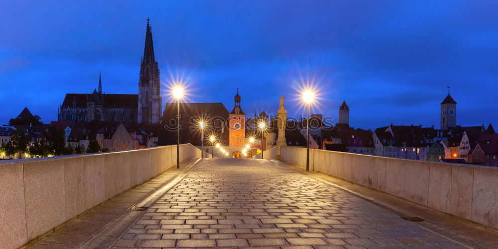 Similar – Foto Bild Würzburg bei Nacht dunkel