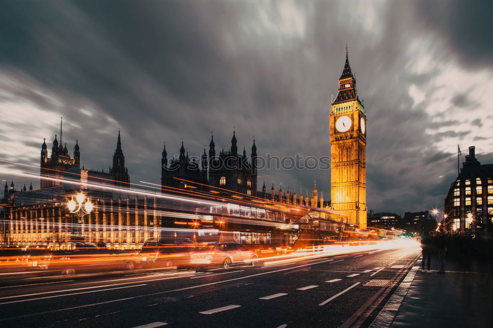 Similar – Evening on the Westminster Bridge.