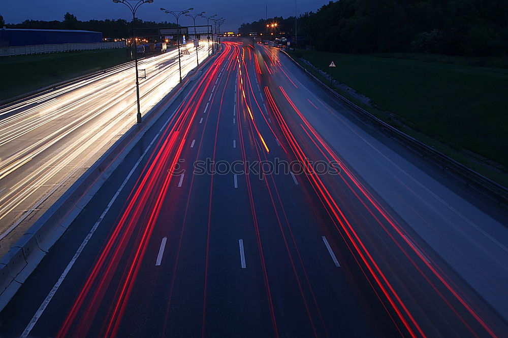 Similar – Autobahn A1 By Night Nacht