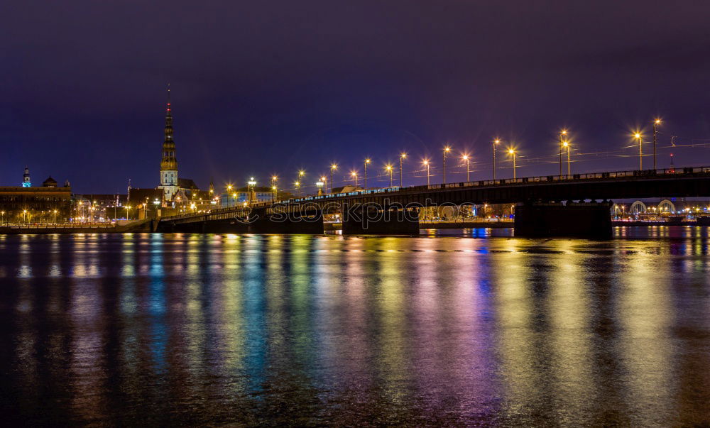 Similar – Cologne Cathedral, Rhine and Hohenzollern Bridge at night