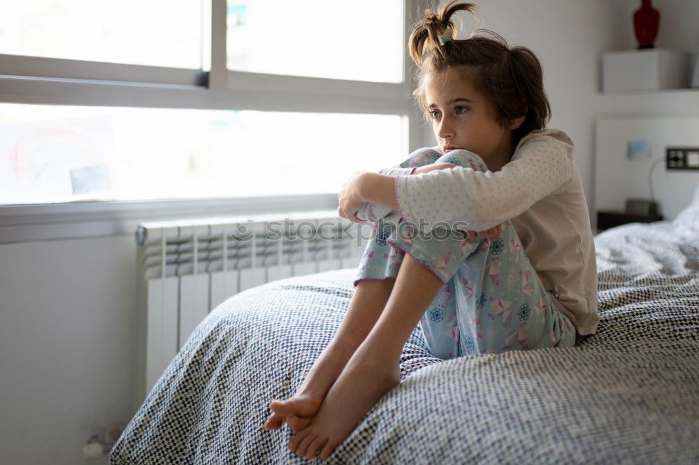 Similar – Image, Stock Photo On a Hotel bed Woman Girl