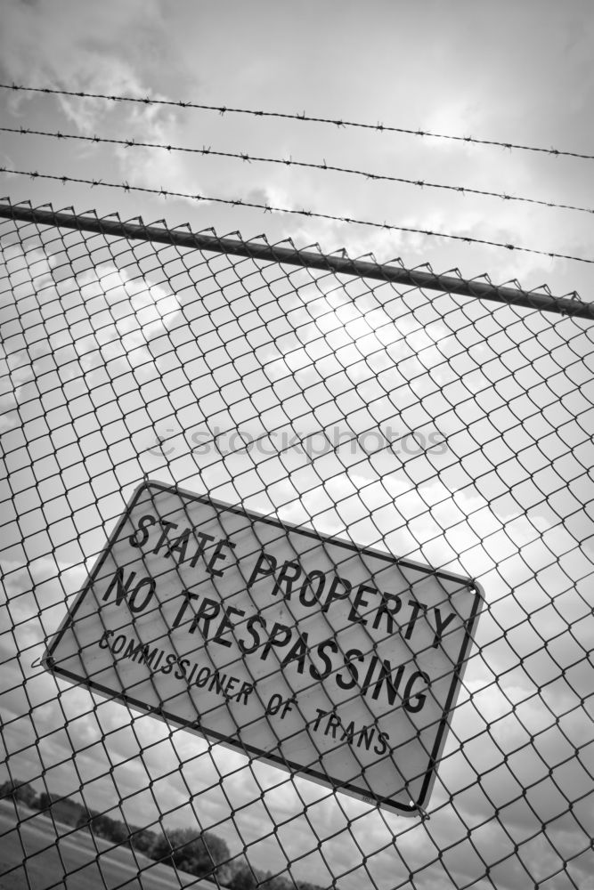 Similar – Trespassing forbidden!