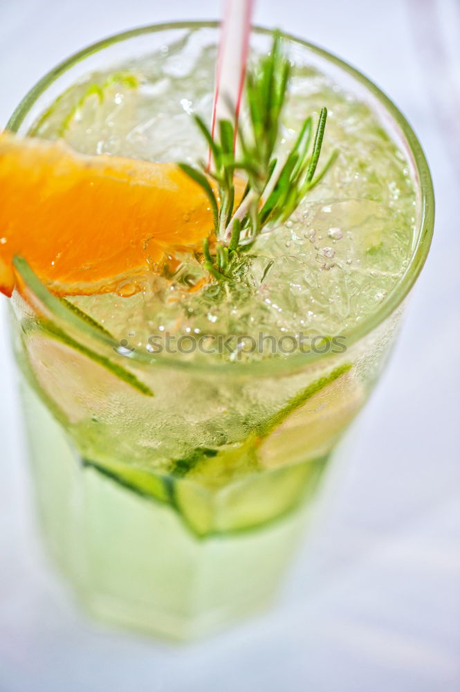 Similar – Image, Stock Photo Delicious soft drink with carrot, lemon and parsley on white table