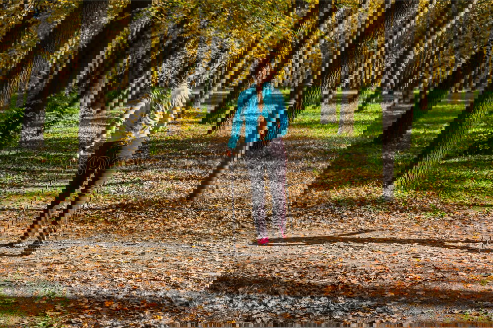 Similar – Image, Stock Photo Senior Man Running in the Forest