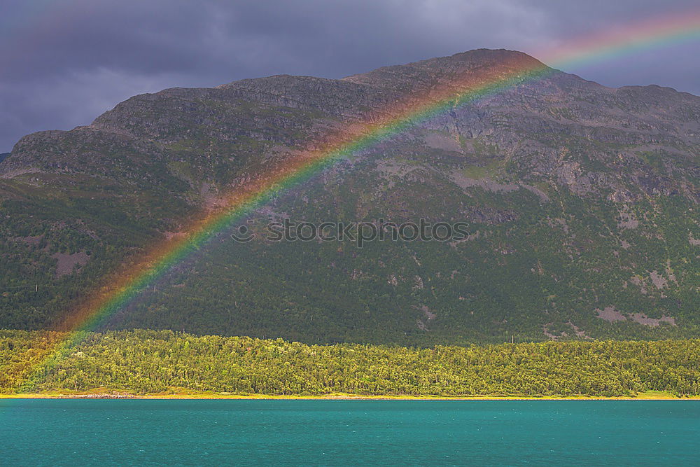 Similar – Foto Bild Ende des Regenbogens Natur