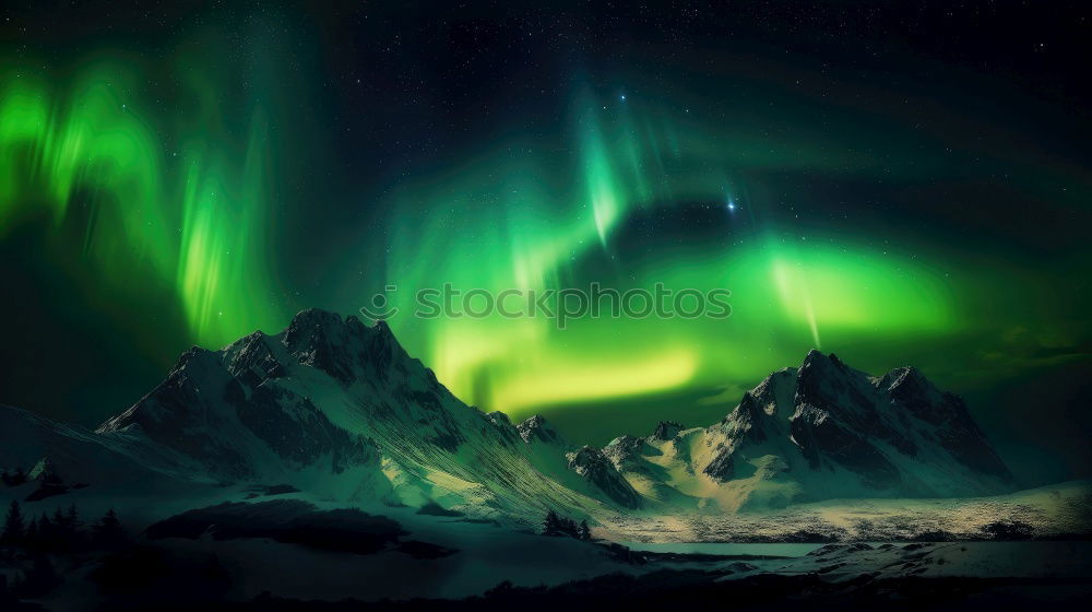 Similar – Northern lights in Homer