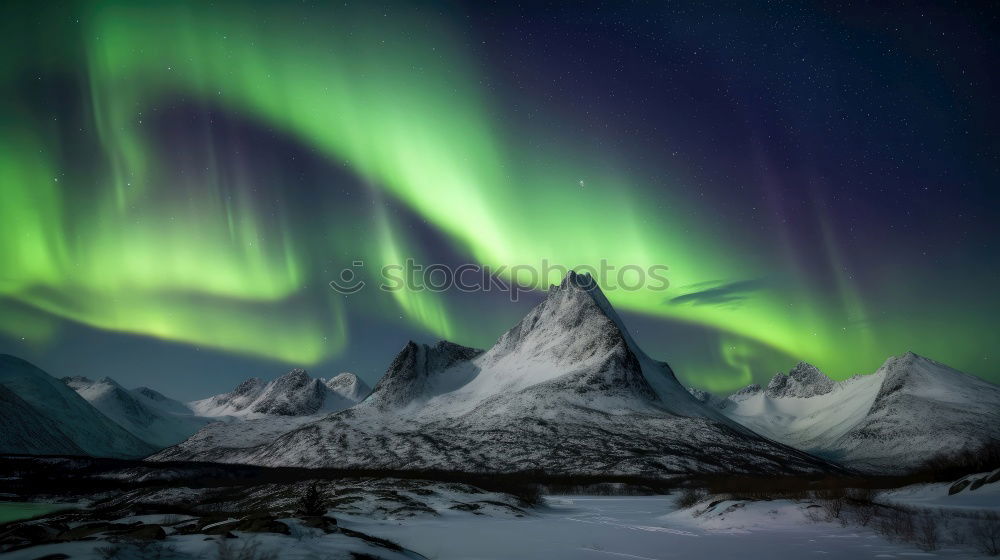 Similar – Aurora borealis in Greenland