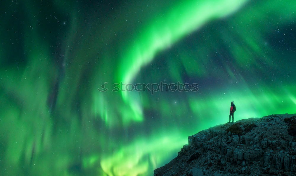 Similar – Aurora borealis in Greenland