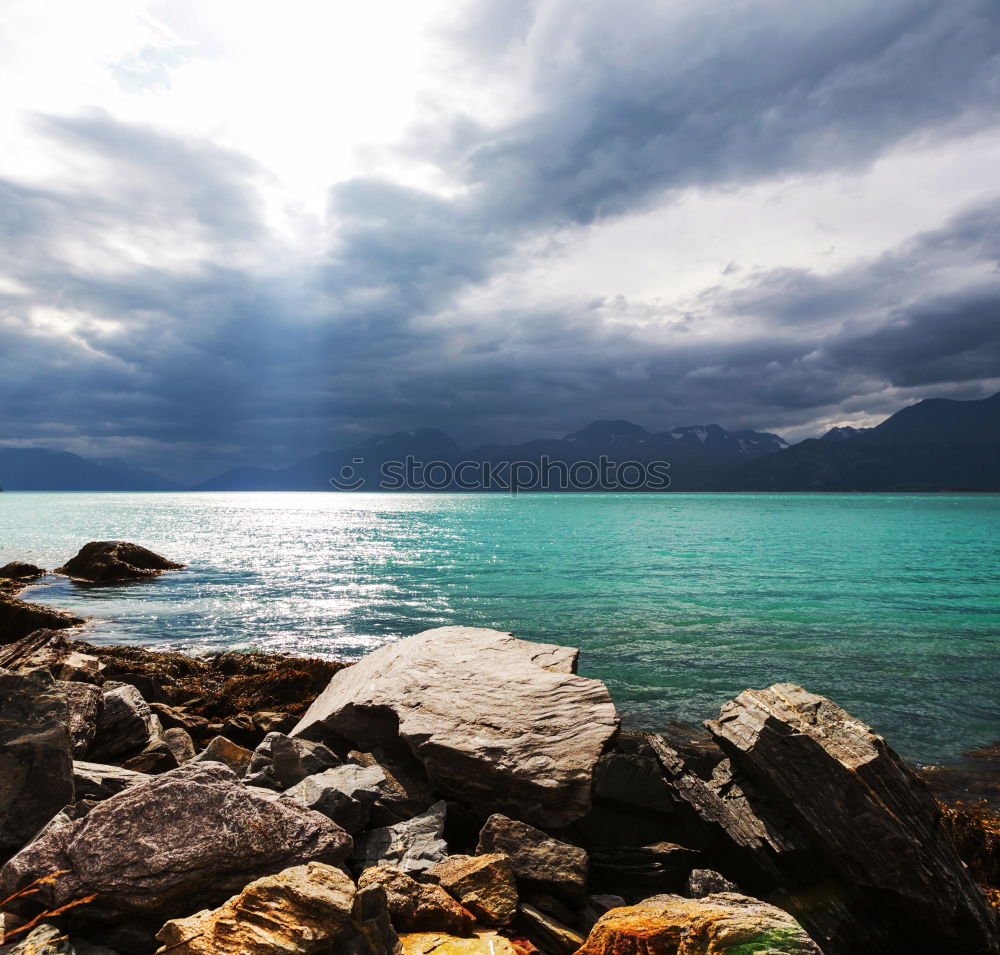 Similar – Image, Stock Photo Cloud towers; coastal landscape with cloud formation