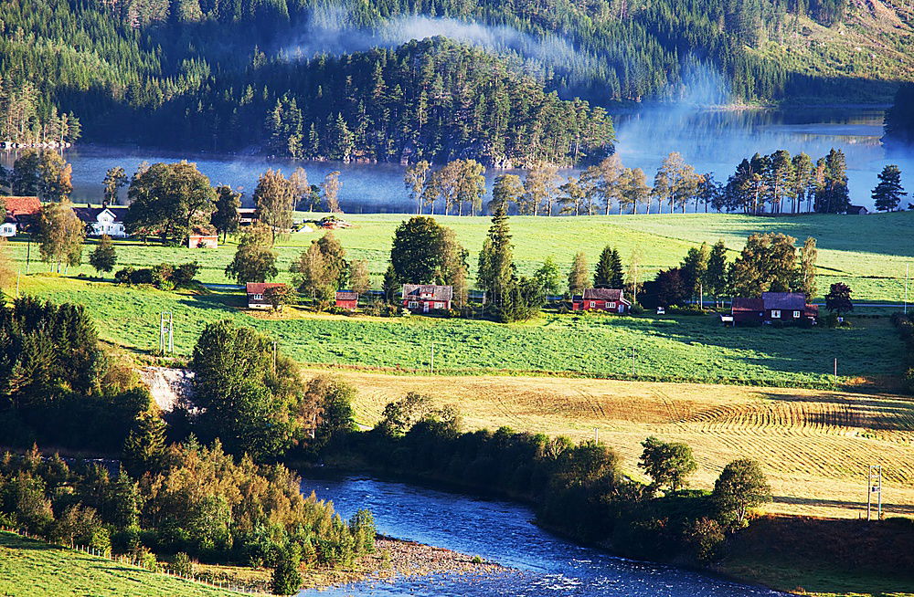 Similar – Mountain lake in Norway