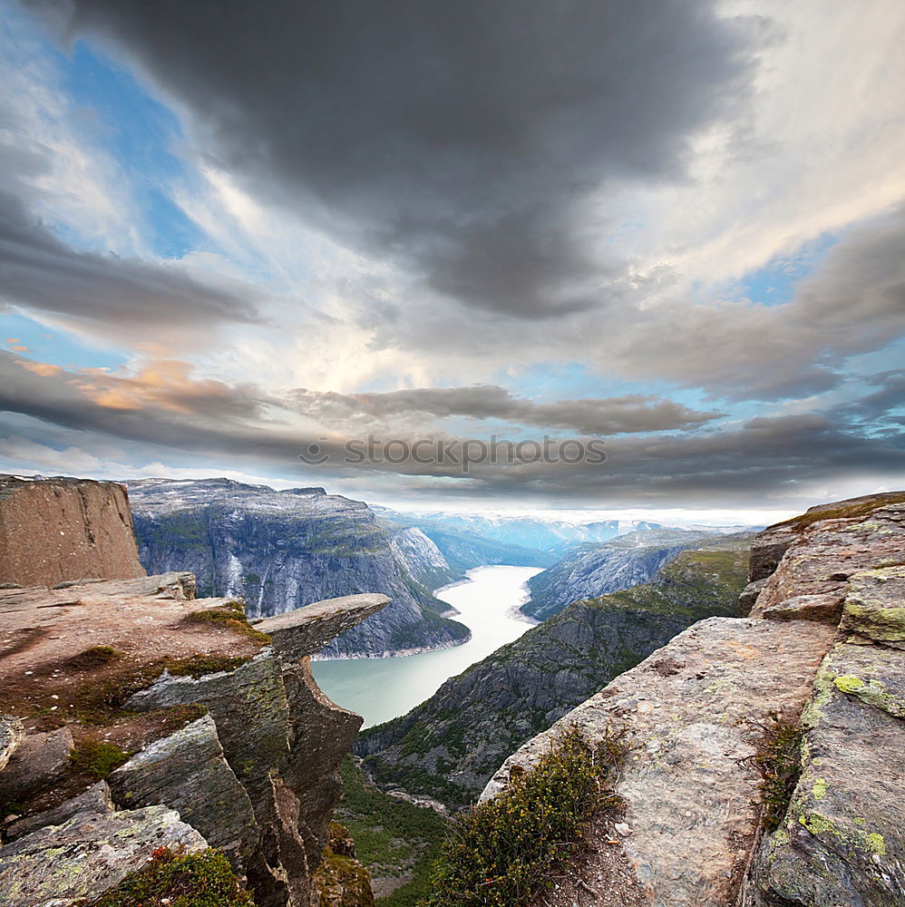 Similar – Ausblick Mensch Wolken