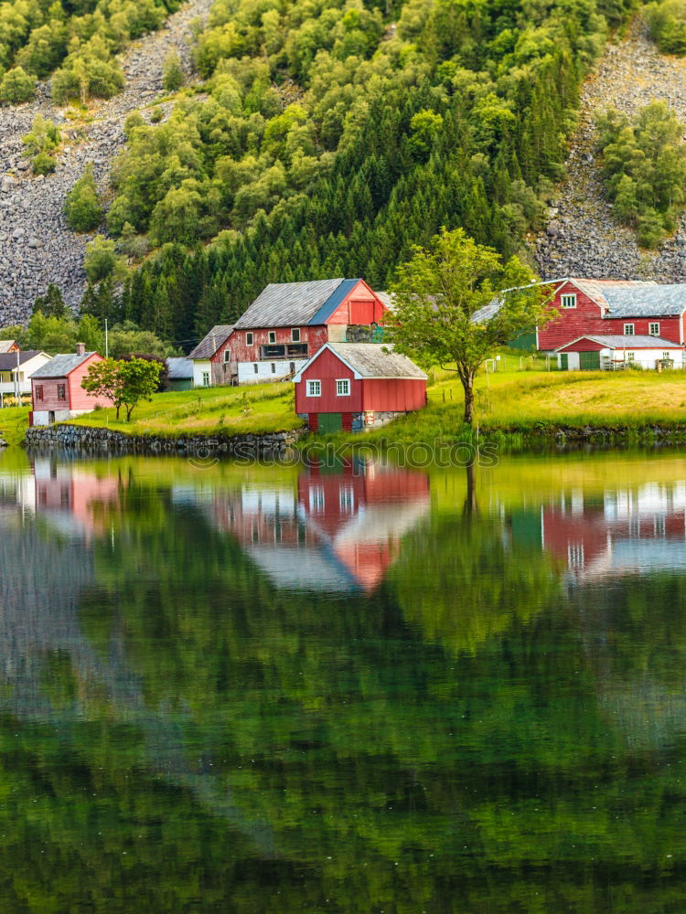 Mountain lake in Norway