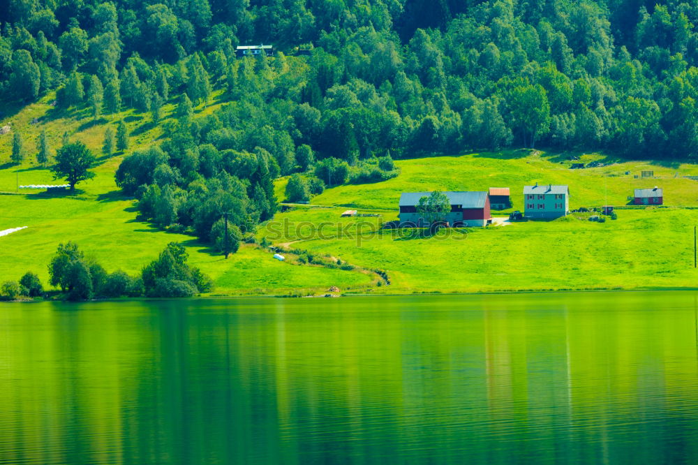 Similar – Mountain lake in Norway