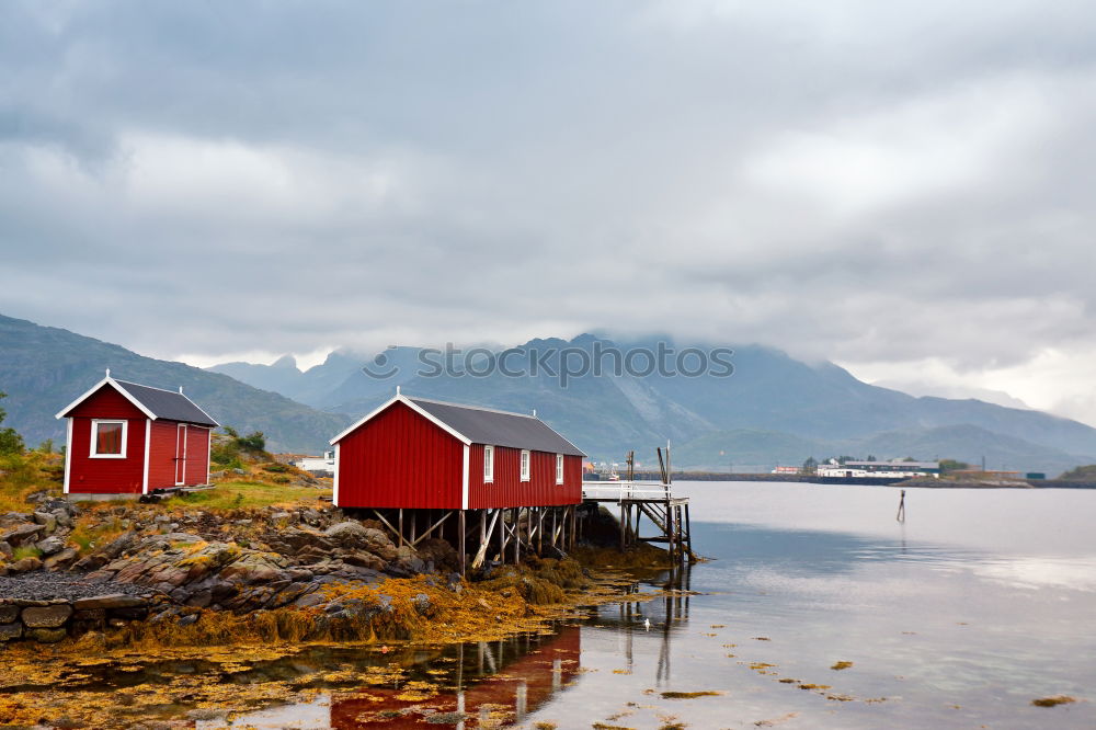 Similar – Image, Stock Photo Building placed at lake