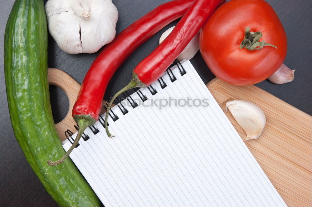 Similar – blank notepad Vegetable