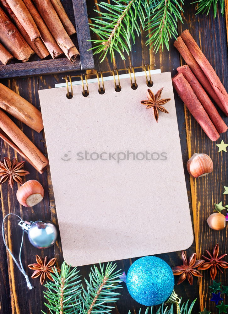 Similar – Image, Stock Photo Girl making Christmas tree decoration from paper