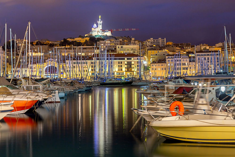 Similar – Image, Stock Photo Yachts in the cannes bay at night