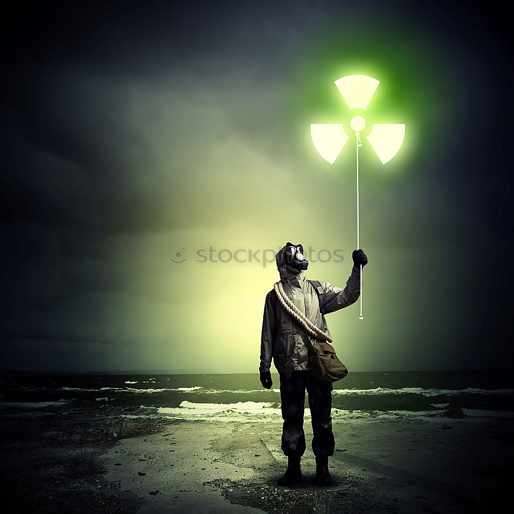 Similar – STREETLIGHT THE NIGHT Frau