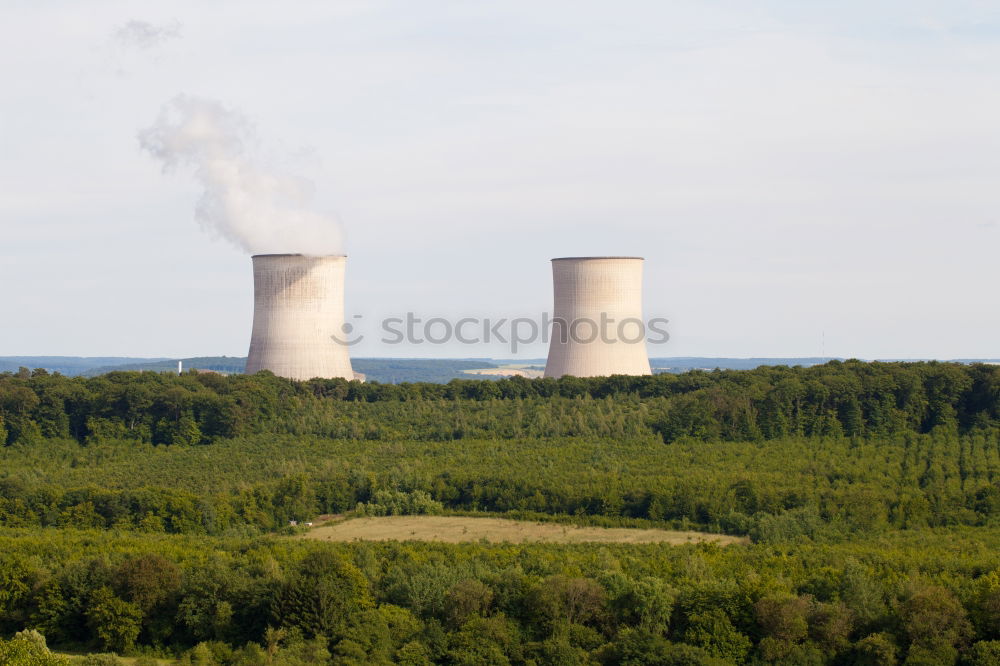 Similar – Cooling tower in rapeseed