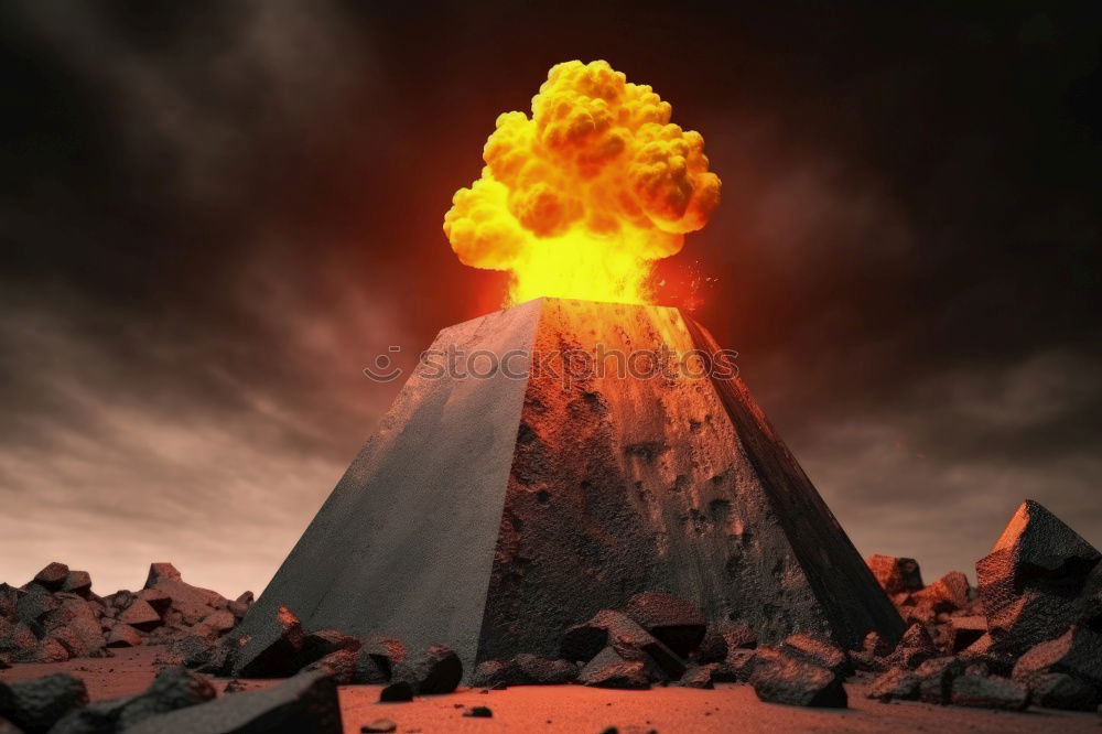 Similar – Image, Stock Photo volcanic eruption Volcano