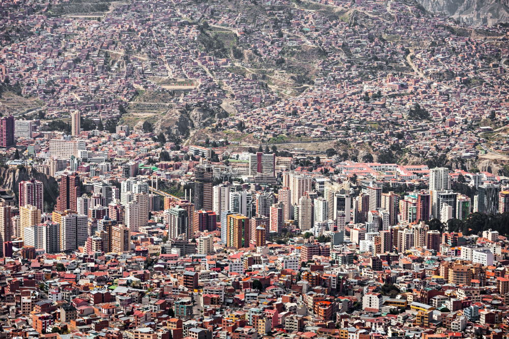 Similar – Image, Stock Photo Panoramic view of Santiago de Chile